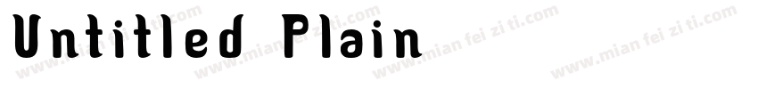 Untitled Plain字体转换